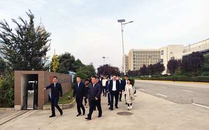 團(tuán)市委、市貿(mào)促會、市青企協(xié)一行到工投集團(tuán)涇河產(chǎn)業(yè)園考察交流